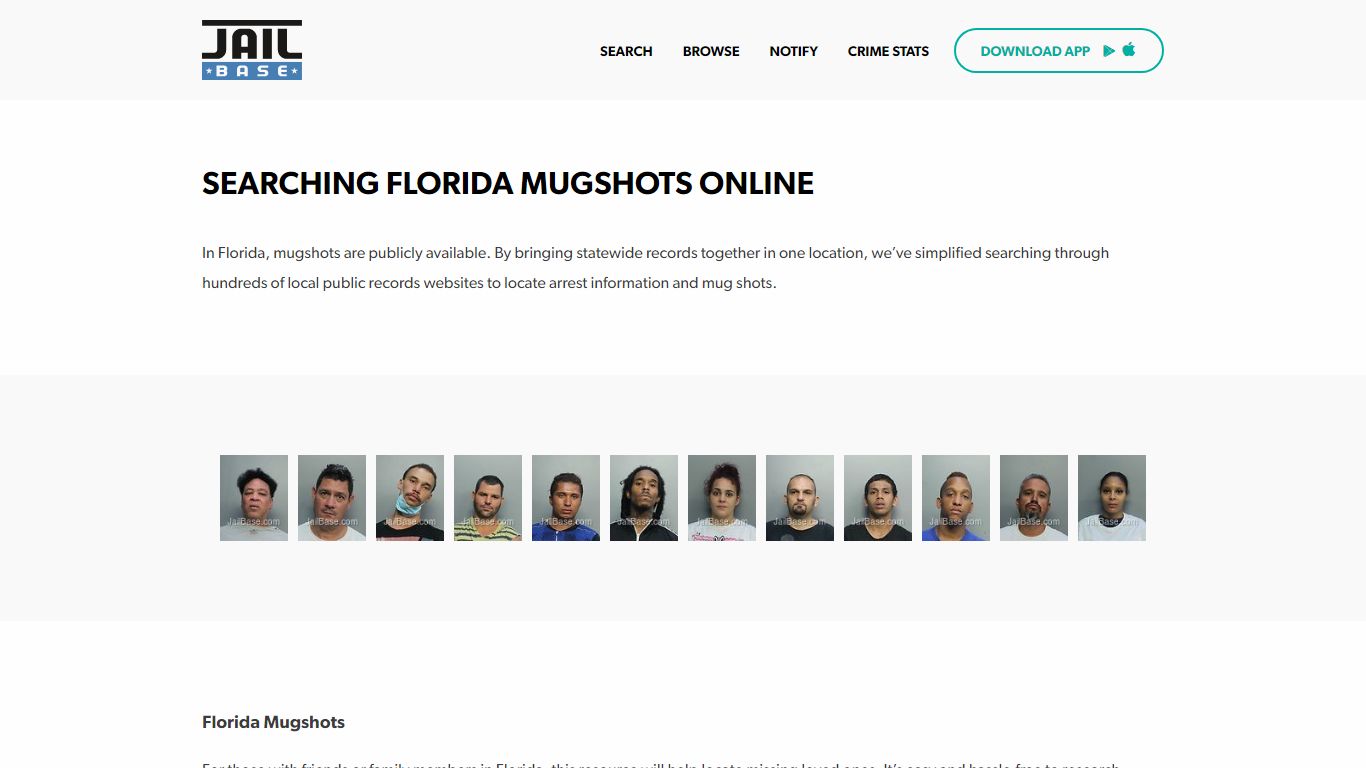 Mugshots | JailBase