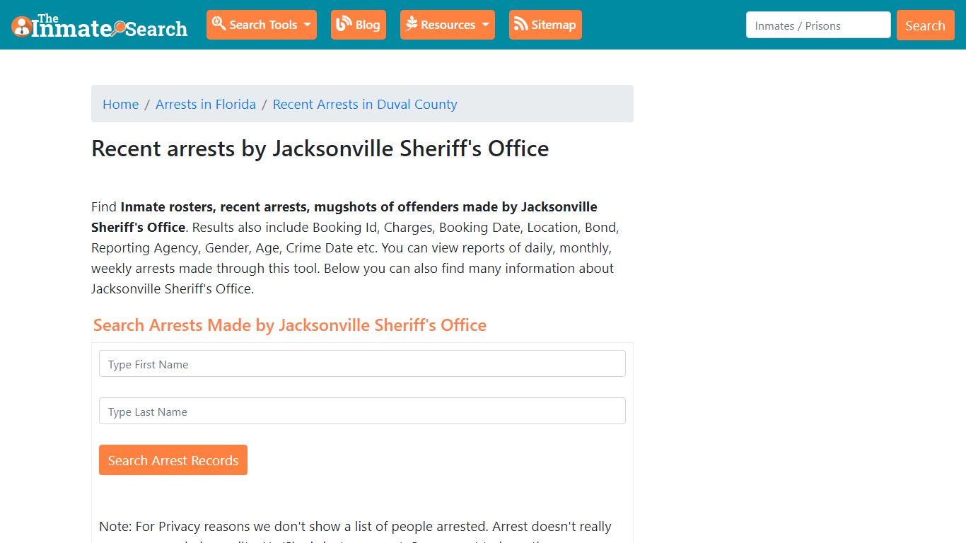 Recent arrests by Jacksonville Sheriff's Office | Mugshots, Rosters ...